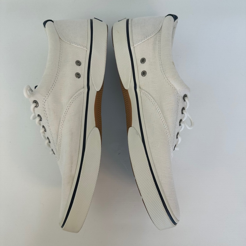 Sperry Top-Sider Mens White Canvas Boat Shoes Sneakers Size‎ 12 STS22131 - Picture 11 of 16